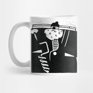 winter fisherman Mug